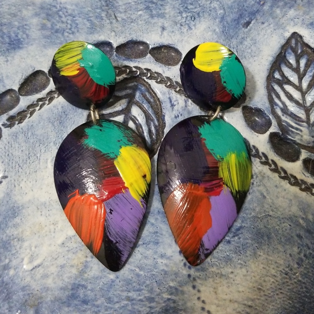 Vintage Multi-Color Earrings